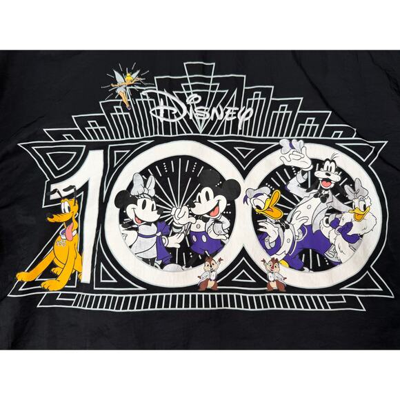 Disney 100 Year Windbreaker Jacket Mickey & Friends Full Zip Lined Adult L - Picture 4 of 8